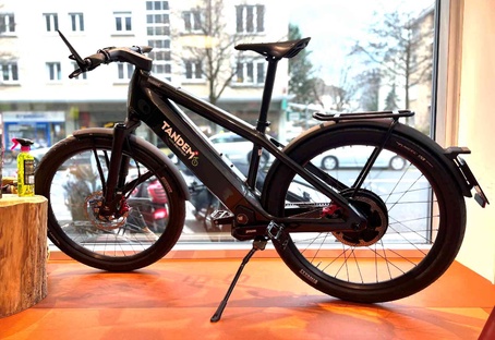 ST7 1440wh fourche occasion Stromer TANDEM Lausanne et Riviera. Votre specialiste 100 velo electrique